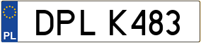Trailer License Plate